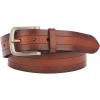 Lucky Brand Men’s Genuine Leather Belt | Classic | Casual | Everyday | Western | American Heritage | Metal Buckle(Chevron – Brown)