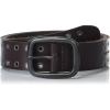Lucky Brand Men’s Genuine Leather Belt | Classic | Casual | Everyday | Western | American Heritage | Metal Buckle(Grommet and Stud – Brown)