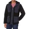 Lucky Brand Mens Hooded Sherpa Jacket(#001 Black)