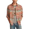 Lucky Brand Men’s Jacquard Humboldt Utility Shirt(Orange Multi)
