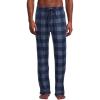 Lucky Brand Men’s Lightweight Plaid Fleece Pajama Pants(Navy Checked Plaid)