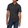 Lucky Brand Men’s Linen Short Sleeve Button Up Shirt(Black)