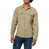 Lucky Brand Men’s Linen Western Long Sleeve Shirt(Deep Lichen Green)
