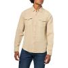 Lucky Brand Men’s Linen Western Long Sleeve Shirt(Vintage Khaki)