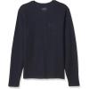 Lucky Brand Men’s Long Sleeve Crew Neck One Pocket French Rib Thermal Shirt(Navy)