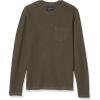 Lucky Brand Men’s Long Sleeve Crew Neck One Pocket French Rib Thermal Shirt(Olive Night)