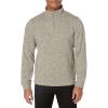 Lucky Brand Men’s Los Feliz Mock Neck Half Zip Fleece(Cream)