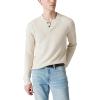 Lucky Brand Mens Men’s Cloud Soft Henley Sweater(Straw Heather)