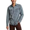 Lucky Brand Men’s Printed Indigo Western Shirt(Indigo Print)