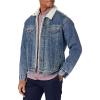 Lucky Brand Men’s Sherpa Trucker Jacket(Cruz Blue)
