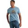 Lucky Brand Men’s Short Sleeve Crew Neck Coyote Rider Tee(Allure)