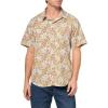 Lucky Brand Men’s Short Sleeve Printed 1 Pocket Shirt(Brown Multi)