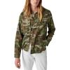 Lucky Brand Men’s Slub Twill Military Jacket(Camo)