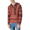 Lucky Brand Men’s Southwestern Print Baja Sweater(Apple Butter Combo)