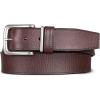 Lucky Brand Men’s Stitched Leather Belt | Classic | Casual | Dress | Everyday | Western | Genuine Leather | Metal Buckle(Leather Keeper – Brown)