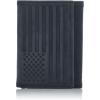 Lucky Brand Men’s Trifold Wallet | Id Window | Card Slots | Leather | Organization | Durable | Stylish(Flag Embossed Leather – Black)
