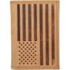 Lucky Brand Men’s Trifold Wallet | Id Window | Card Slots | Leather | Organization | Durable | Stylish(Flag Embossed Leather – Tan)