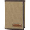 Lucky Brand Men’s Trifold Wallet Id Window Card Slots Leather Organization Durable Stylish(Canvas/Leather – Khaki)