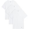 Lucky Brand Men’s Undershirt – 3 Pack Basic Short Sleeve T-Shirts – Cotton Crewneck and V-Neck Undershirts for Men (S-XL)(All White- Vneck)