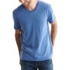 Lucky Brand Men’s Venice Burnout V Neck Tee(Monaco Blue)