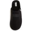 Lucky Brand Micro-Suede Scuff Indoor Slippers for Men with Plush Lining(Black)