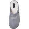 Lucky Brand Micro-Suede Scuff Indoor Slippers for Men with Plush Lining(Grey)