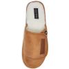 Lucky Brand Micro-Suede Scuff Indoor Slippers for Men with Plush Lining(Tan Flap)