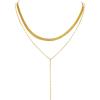 Lucky Brand Real Gold Plated 2 Layer Necklace