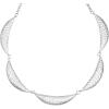 Lucky Brand Silver Plated Crescent Shaped Pendant Necklace