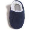 Lucky Brand Toddler Boys Non Slip Sherpa A-Line Home Slippers, Kids Rubber Sole Indoor House Shoes Bedroom Slipper, Size 5-10(Navy)