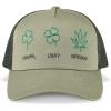 Lucky Brand Trucker Hat | Snapback | Adjustable | Mesh Back | Baseball Cap | Golf | Fishing | American Heritage(Super Lucky Trucker – Moss)