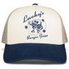 Lucky Brand Trucker Hat | Snapback | Adjustable | Mesh Back | Retro | Baseball Cap | Golf | Fishing | American Heritage(Burger Joint – Navy)