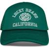 Lucky Brand Trucker Hat | Snapback | Adjustable | Mesh Back | Retro | Baseball Cap | Golf | Fishing | American Heritage(Collegiate – Green)
