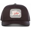 Lucky Brand Trucker Hat | Snapback | Adjustable | Mesh Back | Retro | Baseball Cap | Golf | Fishing | American Heritage(Rabbit Foot – Black)