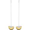 Lucky Brand Two-Tone Trendy Chain Pendant Earrings