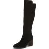 Lucky Brand Women’s Bonnay Extra Wide Calf Knee High Boot(Black Extra Wide Calf)