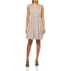 Lucky Brand Women’s Broomstick Button Front Mini Dress(Blue Floral)