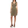 Lucky Brand Women’s Broomstick Button Front Mini Dress(Dusty Olive)