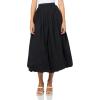 Lucky Brand Women’s Bubble POPLIN Maxi Skirt(Caviar)