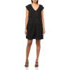 Lucky Brand Women’s Button Front LACE MINI Dress(Meteorite)