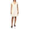 Lucky Brand Women’s Button Front LACE MINI Dress(Whisper White)