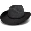 Lucky Brand Women’s Cowboy Hat | Western | Woven | Wide Brim | Adjustable | Breathable | Straw | Sun Protection(Black)
