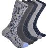 Lucky Brand Women’s Crew Socks 5Pack(Light Gray Heather)