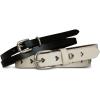 Lucky Brand Women’s Fashion Leather Belt | Stylish | Trend | Classic | Modern | Jean | Pant | Skirt | Dress(Black & White)