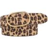 Lucky Brand Women’s Fashion Leather Belt | Stylish | Trend | Classic | Modern | Jean | Pant | Skirt | Dress(Haircalf – Leopard)