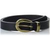 Lucky Brand Women’s Fashion Leather Belt | Stylish | Trend | Classic | Modern | Jean | Pant | Skirt | Dress(Sculpted Buckle – Black)