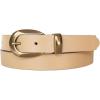 Lucky Brand Women’s Fashion Leather Belt | Stylish | Trend | Classic | Modern | Jean | Pant | Skirt | Dress(Sculpted Buckle – Vachetta)