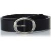 Lucky Brand Women’s Fashion Leather Belt | Stylish | Trend | Classic | Modern | Jean | Pant | Skirt | Dress(Sculpted Center Bar Buckle – Black)