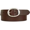 Lucky Brand Women’s Fashion Leather Belt | Stylish | Trend | Classic | Modern | Jean | Pant | Skirt | Dress(Sculpted Center Bar Buckle – Brown)