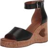 Lucky Brand Women’s Himmy Sculpted Wedge Sandal(Black)